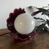 Lampe à poser Vintage - Coquillage - Rouge grenat