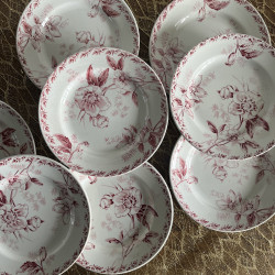 Assiettes plates (lot de 8) - Terre de Fer - 2264 - France
