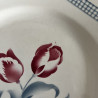 Assiettes plates (lot de 6) - Digoin - Tulipes / Consortium des Grandes Marques - Rennes