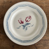 Assiettes plates (lot de 6) - Digoin - Tulipes / Consortium des Grandes Marques - Rennes