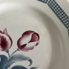 Assiettes plates (lot de 6) - Digoin - Tulipes / Consortium des Grandes Marques - Rennes