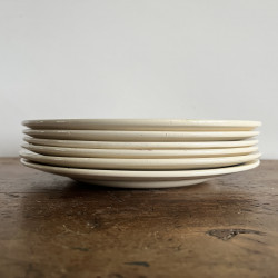 Assiettes plates (lot de 6) - Digoin - Tulipes / Consortium des Grandes Marques - Rennes