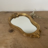 Petit miroir doré ancien - miroir Coquille - style Louis XV
