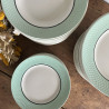 Assiette creuse - Moulin des Loups - Porcerame - Mint