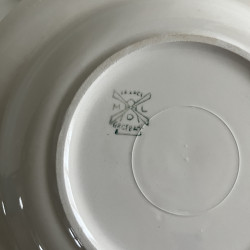 Assiette creuse - Moulin des Loups - Porcerame - Mint