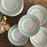 Assiette creuse - Moulin des Loups - Porcerame - Mint
