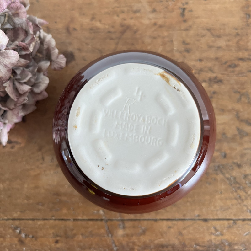 ANCIEN POT A lait EN TOLE EMAILLEE sans couvercle - CUISINE VINTAGE EUR