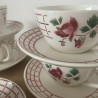 Tasse & sous-tasse - Digoin Sarreguemines - Rosa