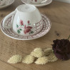 Tasse & sous-tasse - Digoin Sarreguemines - Rosa