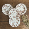 Assiettes à dessert (Lot de 4 ) - Gien - Fauvette