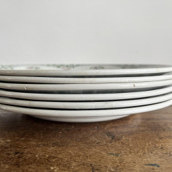 Assiettes plates (lot de 6) - Niderviller - Fontenay - Brocante en ligne