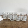 Verres à Whisky vintage (lot de 6) - Fleurs blanches - Total