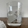 Verres à Whisky vintage (lot de 6) - Fleurs blanches - Total