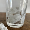 Verres à Whisky vintage (lot de 6) - Fleurs blanches - Total
