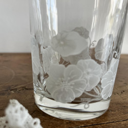 Verres à Whisky vintage (lot de 6) - Fleurs blanches - Total