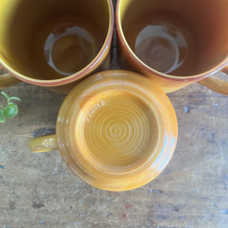 Tasses à Expresso Arcopal Vintage - Modèle Volcan - 80 Ml Marron - Occasion