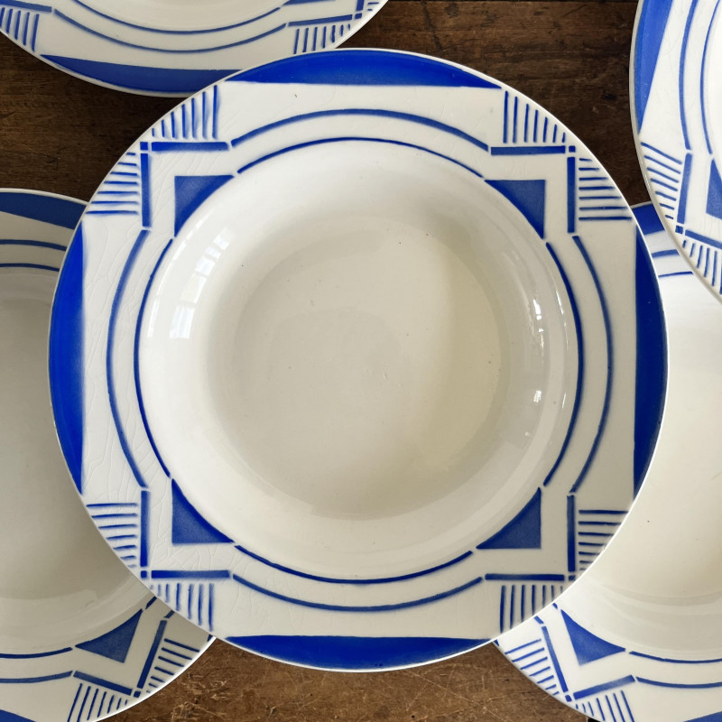 Assiettes creuses (lot de 6) - Digoin Sarreguemines - Adora