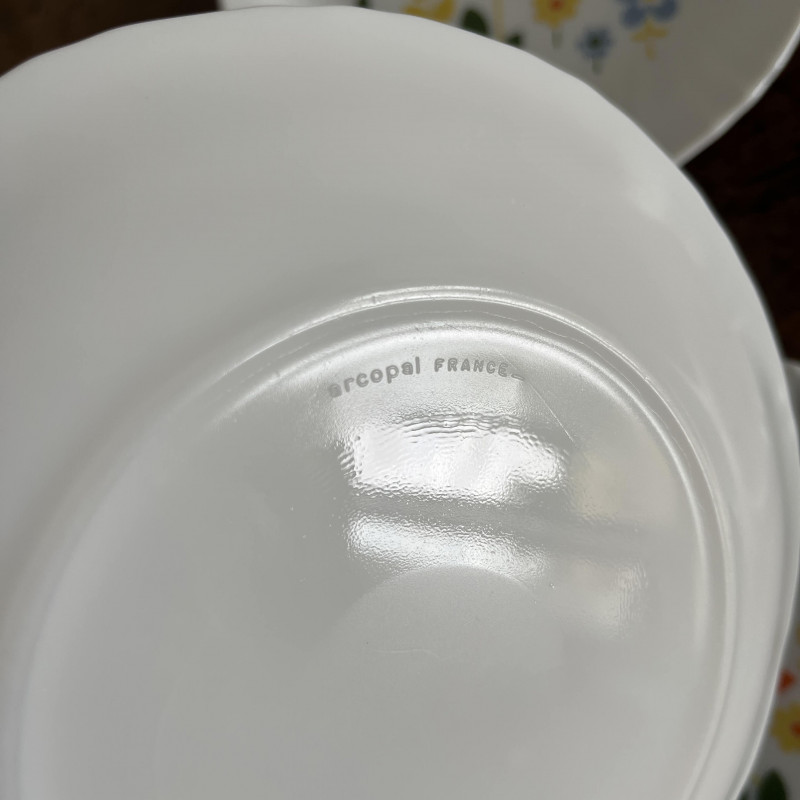Lot37 De 6 Petites Assiettes Plates Vintage Arcopal France D 19