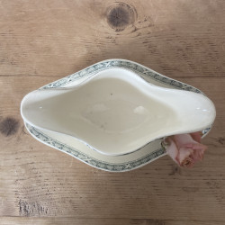 Saucière - Salins - décor Noeuds et Laurier