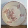 Assiette plate - Digoin-Sarreguemines U&C - Fontange